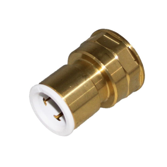 John Guest Lead Free Brass Flare Female Connector - 3/8 x 1/4 FFL