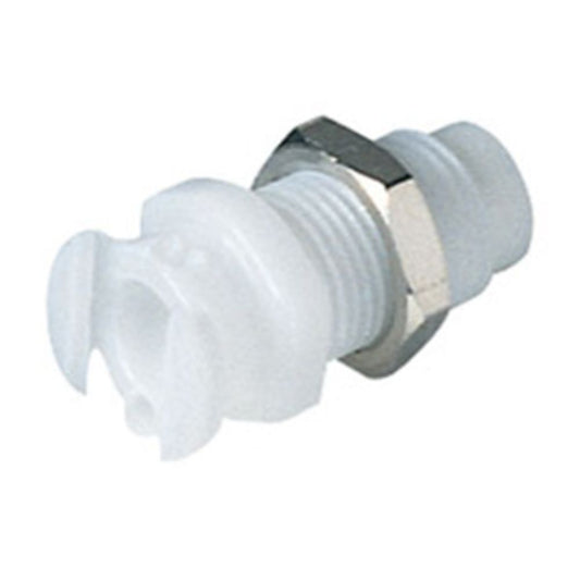 Multi-Mount Valved Female Thread Coupling Body - 10-32 UNF Chrome
