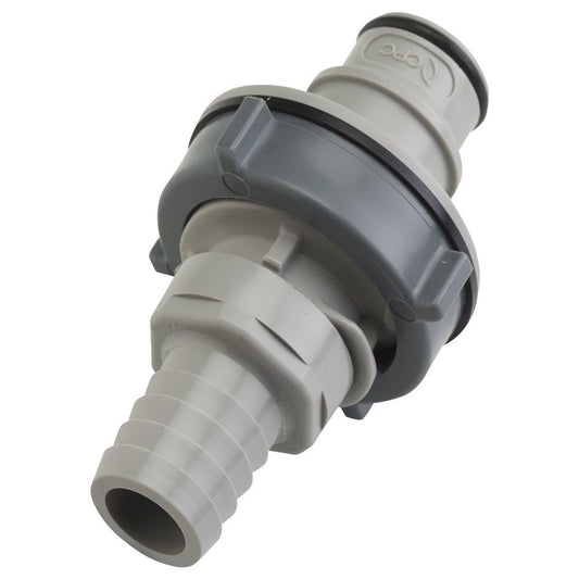 HFC421012 Non-Valved Panel Mount Hose Barb Coupling Insert 5/8 ID Barb
