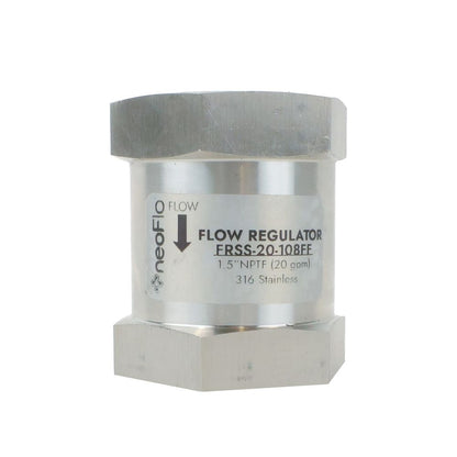 Neo-Pure Stainless Steel  Flow Control 20 gpm 316SS 1.5" FPT x FPT