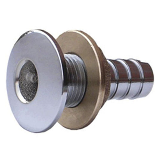 Watts Marine Chrome Plated Barbed Thru-Hull Fitting With Nut - 5/8"