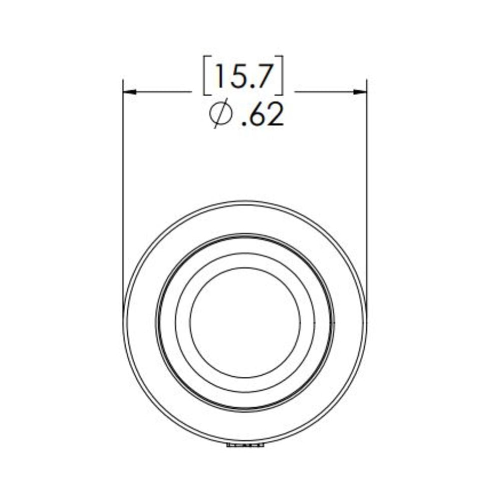LinkTech 40AC Series Straight Male, Non-valved, 3/8" HB, Natural Acetal,