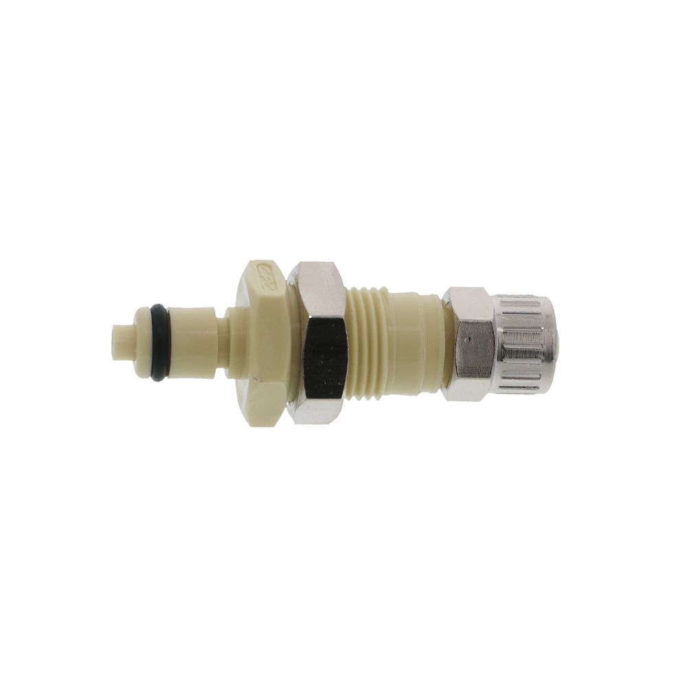 PMCD400412 Valved Ferruleless Polytube Fitting Panel Mount Coupling Insert 1/4 PTF