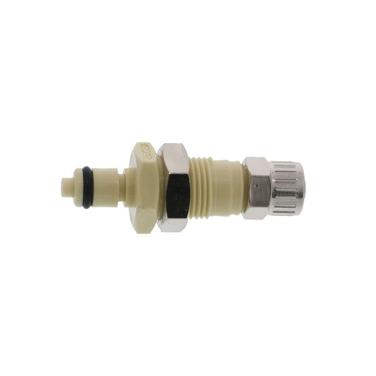 PMCD400412 Valved Ferruleless Polytube Fitting Panel Mount Coupling Insert 1/4 PTF