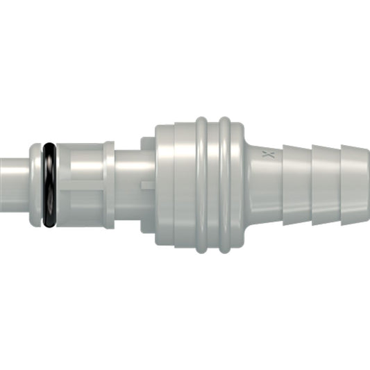 LinkTech 50PP Series Straight Male, Valved, 3/8" HB, Polypropylene, EPDM Hasteloy