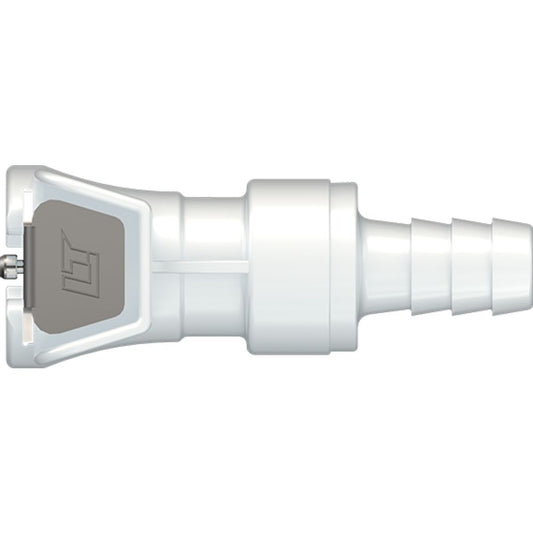 LinkTech 40AC Series Straight Female, Non-valved, 5/16" HB, Natural Acetal