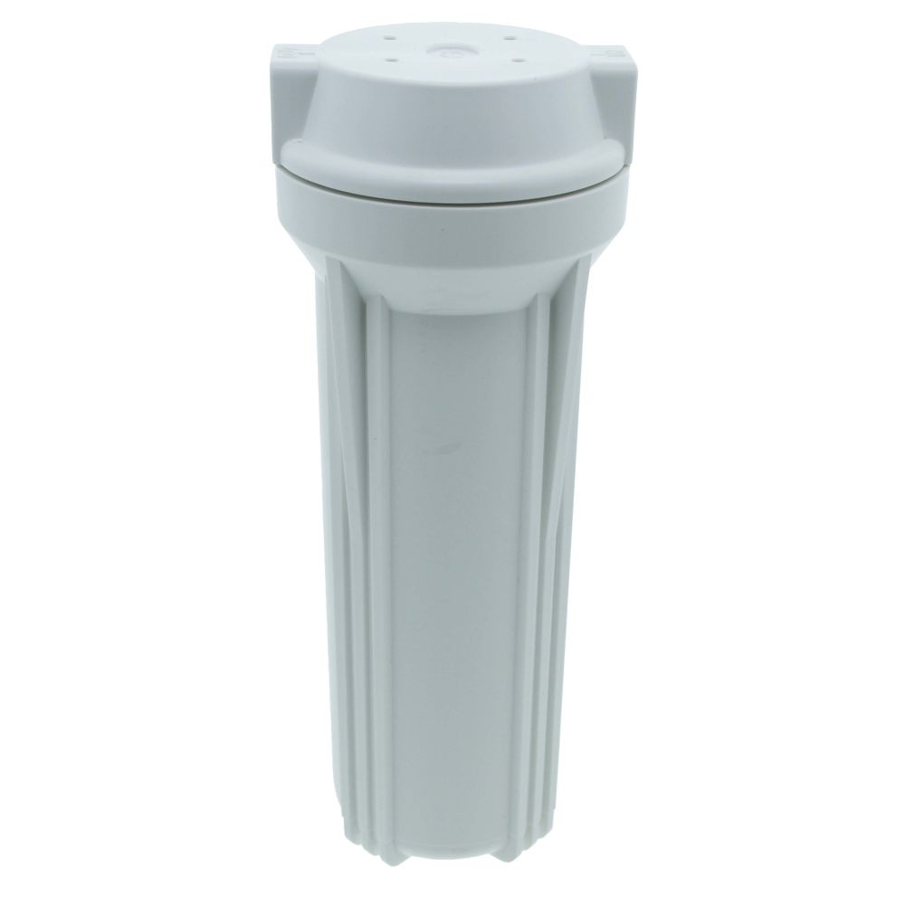 10" Neo-Pure SlimLine Filter Housing White 3/8" No Pressure Relief