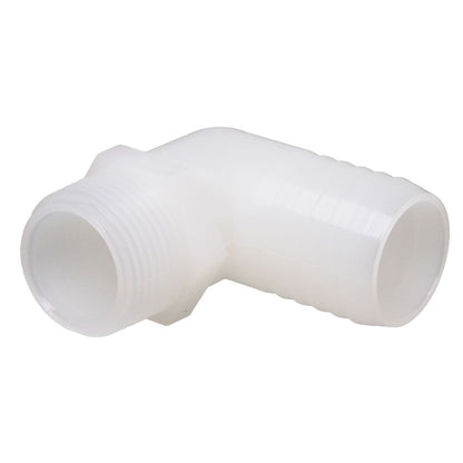 Male Elbow Barb x Male NPT - 1" HB x 1 1/4" MNPT