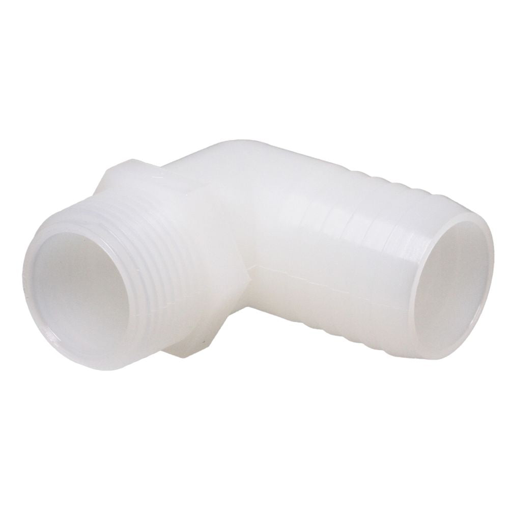 Male Elbow Barb x Male NPT - 3/4" HB x 1" MNPT