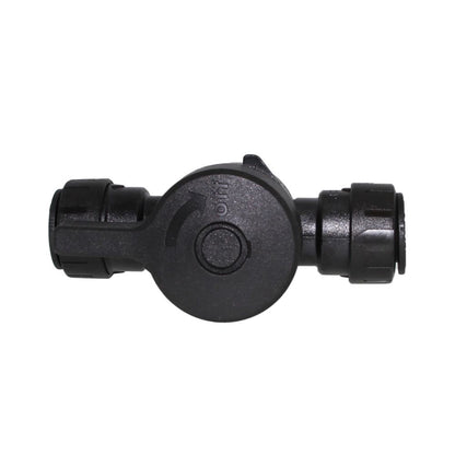 John Guest Two-Way Ball Valve: 3/4 in, Acetal, Straight, Push x Push