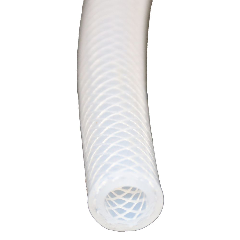 Braid Reinforced Silicone Tubing - 3/16 ID x .447  OD