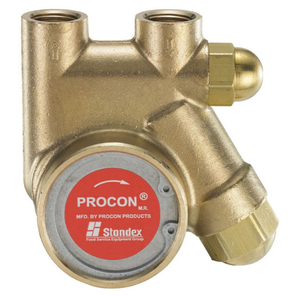 Procon Pump NSF Brass 125 GPH 3/8" NPT - 250 psi PRV w/ .188" Double Flat Drive [Clamp-on]