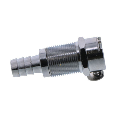 LCD16006 Valved Panel Mount Hose Barb Coupling Body 3/8 ID Barb