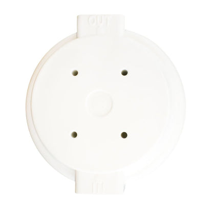 10" Neo-Pure SlimLine Flat Cap Housing NSF White Cap/White Sump 1/2" No Pressure Relief