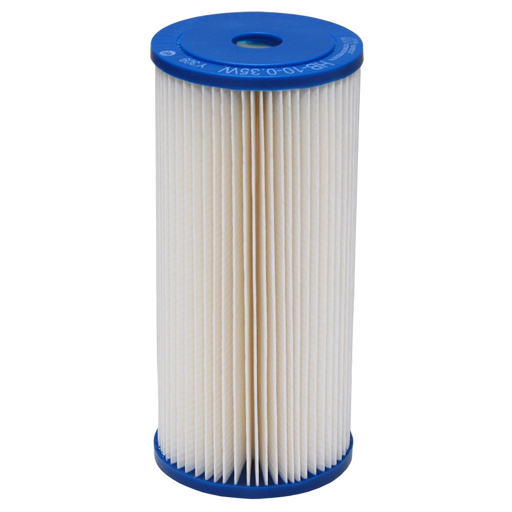 Harmsco® HB-10-20W 10" Calypso Blue Premium Pleated Filter 20 micron