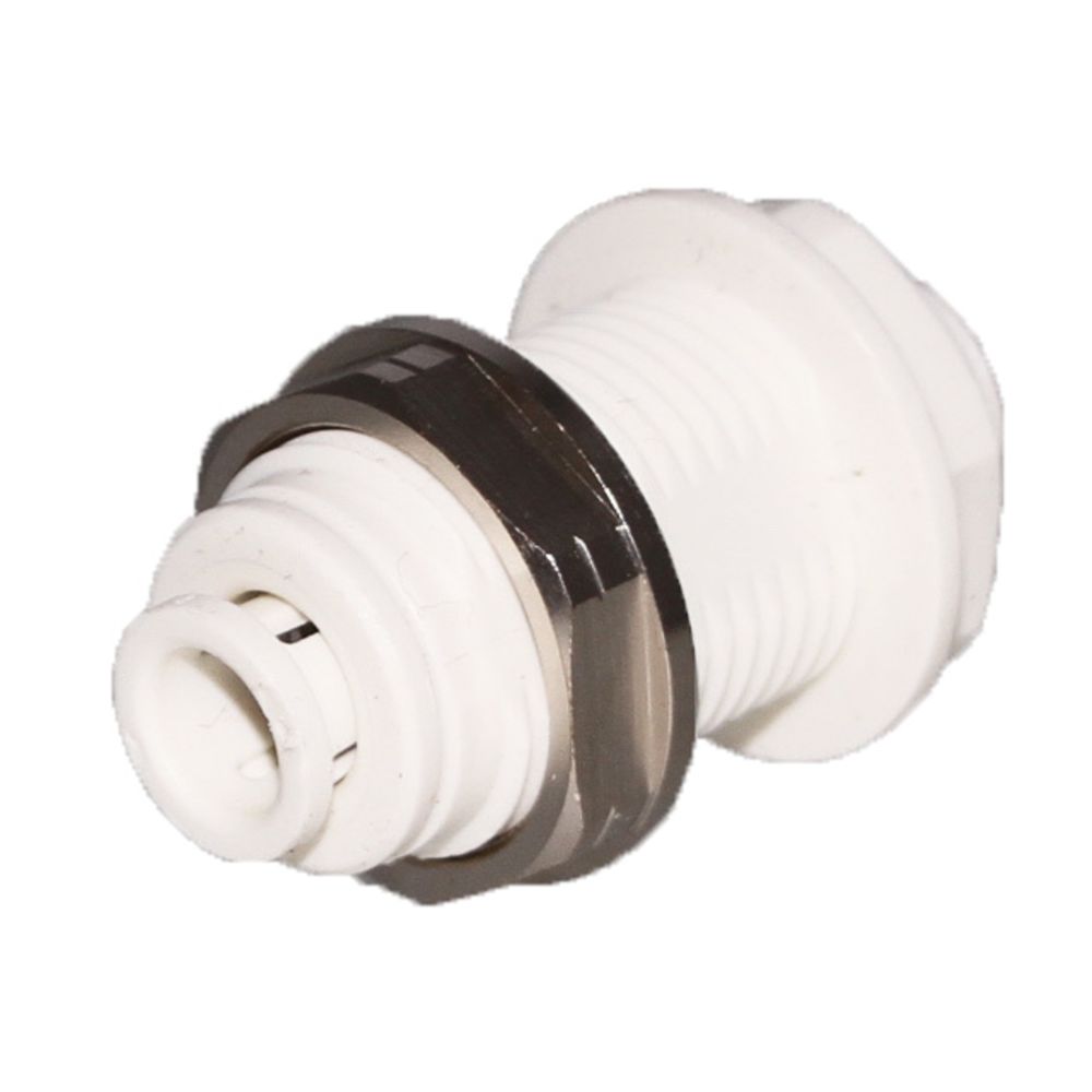 John Guest Bulkhead Union Polypro - 1/4