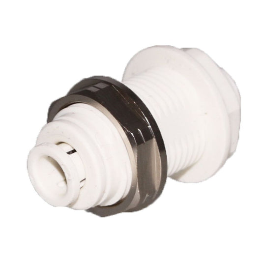 John Guest Bulkhead Union Polypro - 1/4