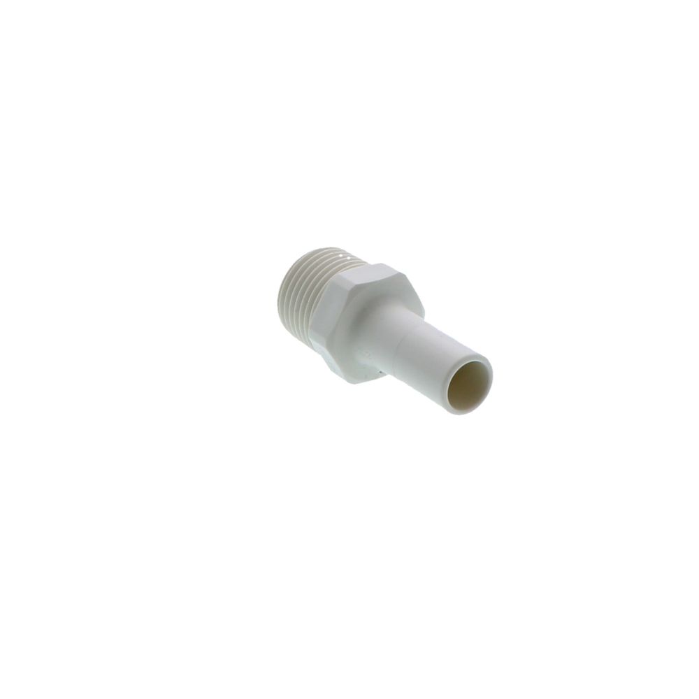 John Guest Stem Adapter Polypro - 1/2 x 1/2 NPTF