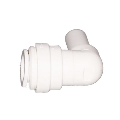 John Guest Stem Elbow Connector Polypro - 1/4 Stem x 1/4