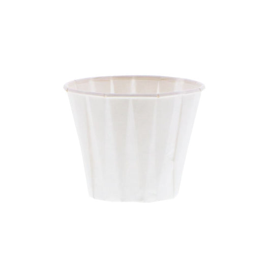 Pleated Drinking Cup 3.5 oz Rolled Rim - 2,500 per case