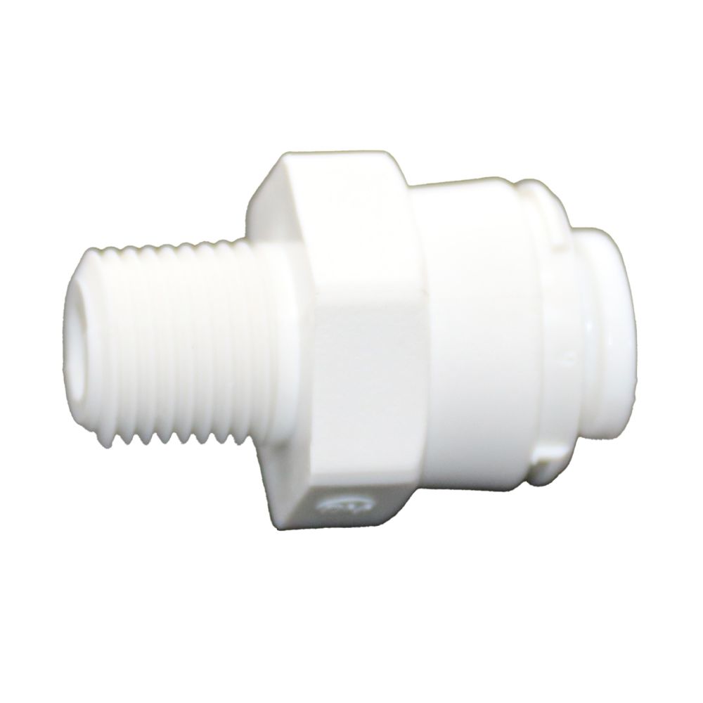 NeoFit - Polypropylene Natural White Male Connector- 1/4"tube OD x 1/4"NPTF