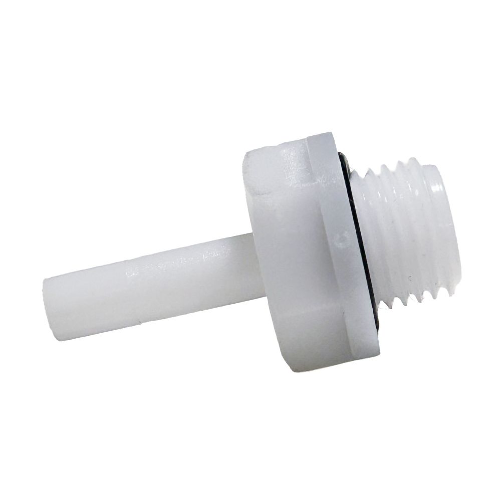 NeoFit - Acetal Natural White Stem Adapter 6mm stem x 1/4"BSPT