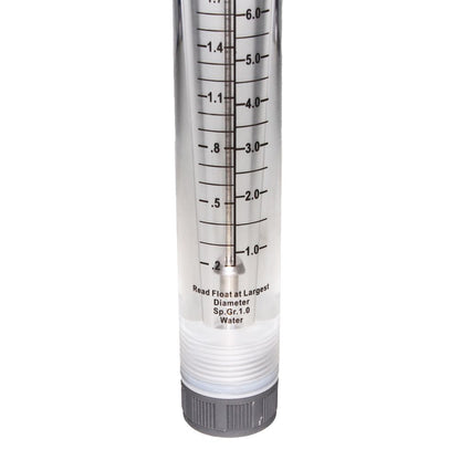 Neo-Pure Inline Flowmeter 0.1-1GPM 1/2" FNPT