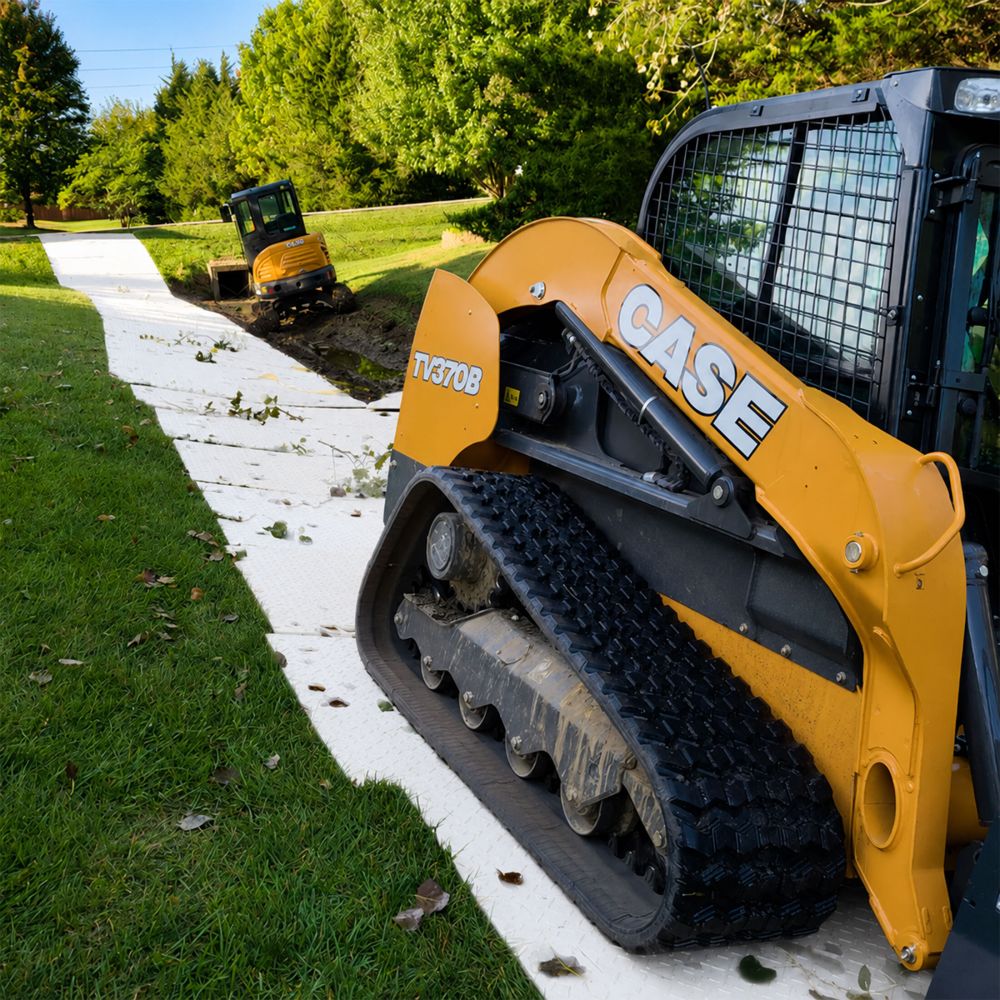 HDPE Ground Protection Mats 4'x8' - White
