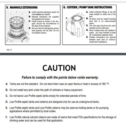 Norwesco 1175 Gallon Low Profile Tank 44405