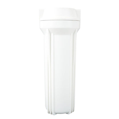 10" Neo-Pure SlimLine Flat Cap Housing NSF White Cap/White Sump 1/2" No Pressure Relief