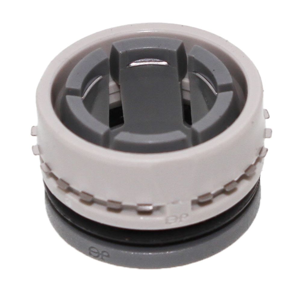 John Guest Metal Half Cartridge - 1/4 Brass Body, Gray Acetal Collet, Single Nitrile O-ring