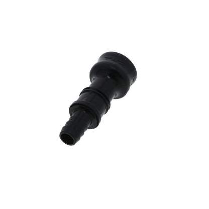 BACD17006MBLK Valved Hose Barb Coupling Body Molded Black 3/8 ID Barb