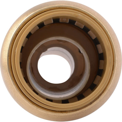 SharkBite® U058LF Lead-Free Brass Push-to-Connect Reducer Coupling - 3/4" x 1/2"