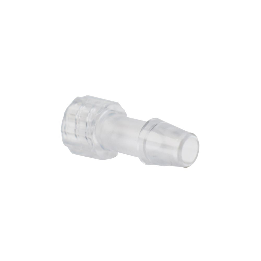 LinkTech Male Luer Integral Lock Ring to 300 Series Barb, 1/4" [6.4 mm] ID Tubing,