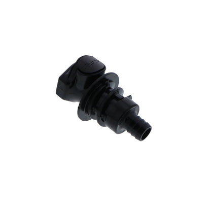 HFCD16857 Valved Panel Mount Hose Barb Coupling Body 1/2 ID Barb