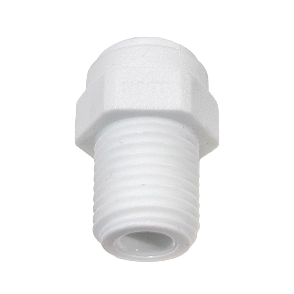 John Guest - White Acetal Male Connector - 1/4 x 1/4" MNPT