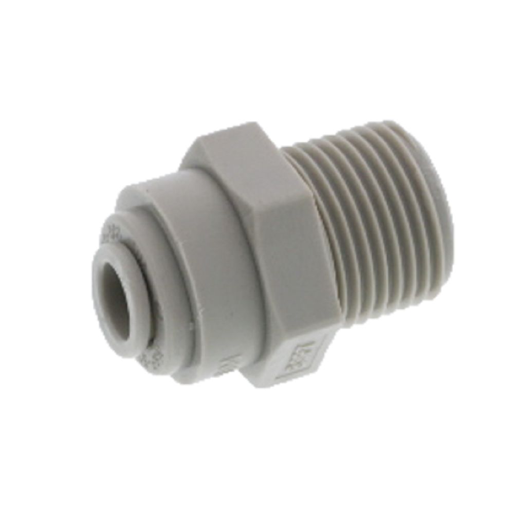 DMfit Straight BSPT Male - 1/4" Push-in x 3/8" BSPT