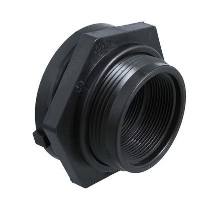 Norwesco 1/2" Double Threaded Polypropylene Bulkhead Fitting