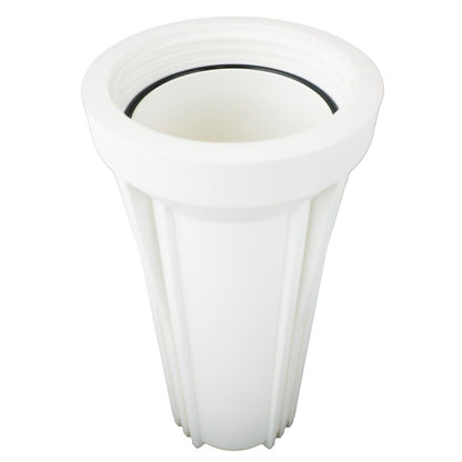 10" Neo-Pure SlimLine Flat Cap Housing NSF White Cap/White Sump 1/2" No Pressure Relief