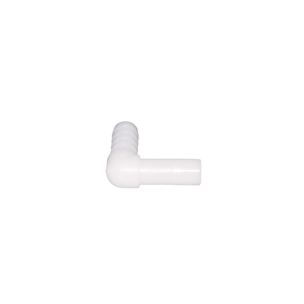NeoFit - Acetal Natural White Stem Barb Elbow Connector 8mm [5/16"] stem x 1/4"barb