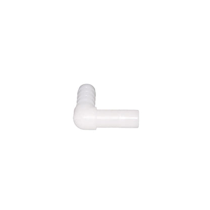 NeoFit - Acetal Natural White Stem Barb Elbow Connector 8mm [5/16"] stem x 1/4"barb