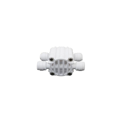 Automatic Shut Off Valve 4 Way 1/4 QC White