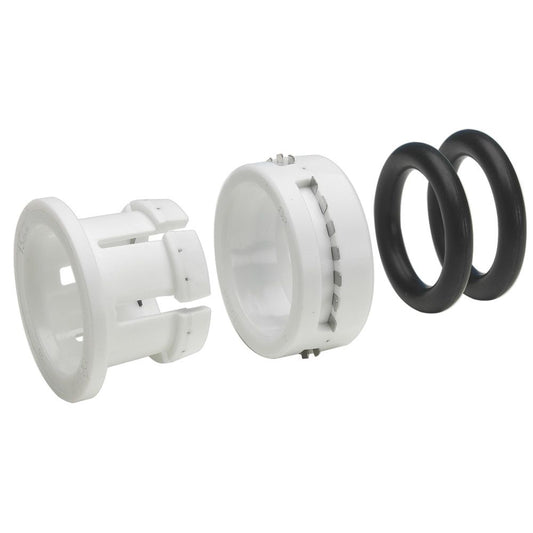 John Guest Plastic Half Cartridge - 3/8 White Double Nitrile O-ring