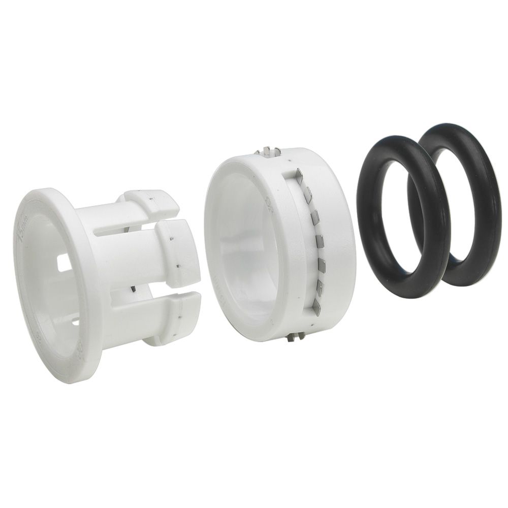 John Guest Plastic Half Cartridge - 3/8 White Double O-ring