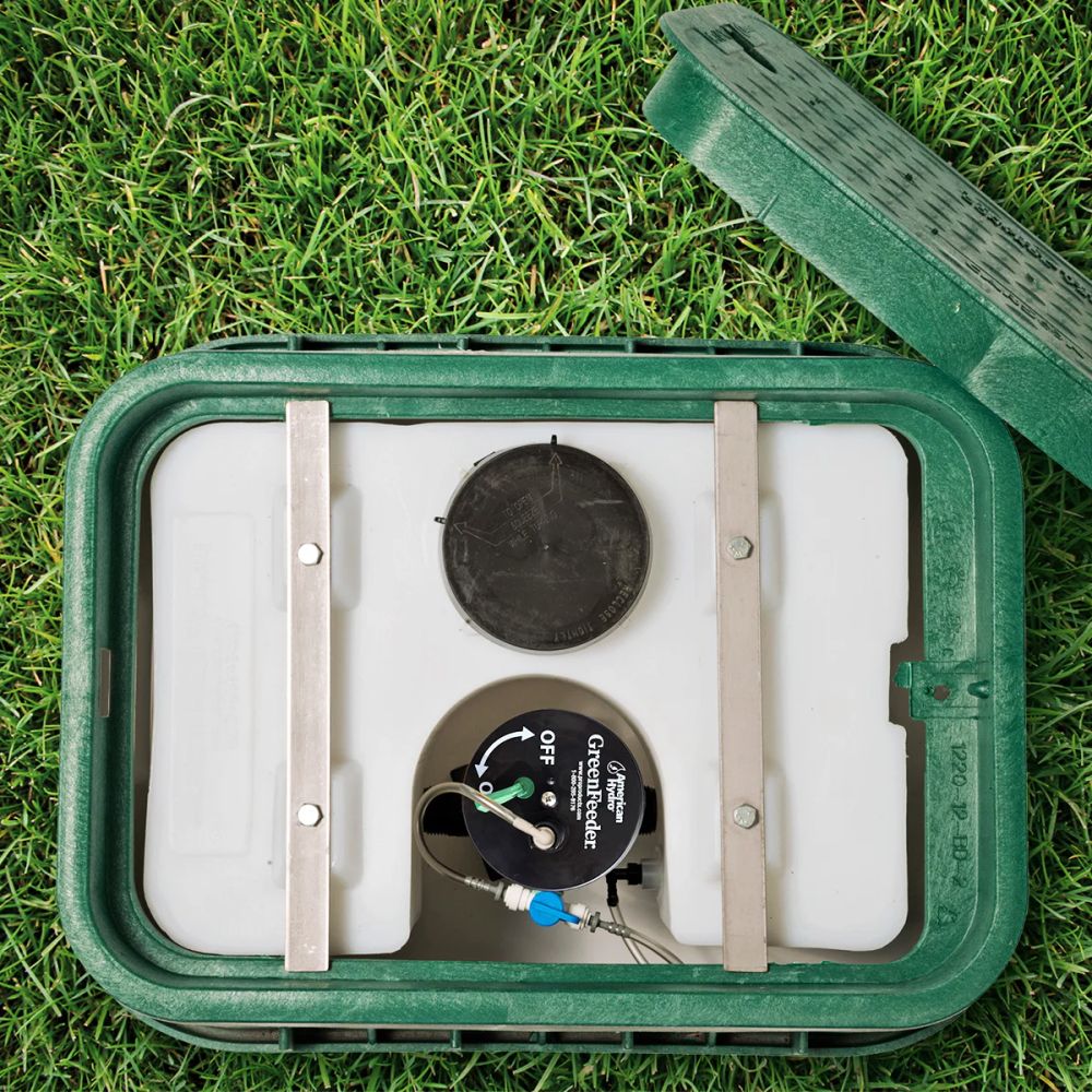 Stow N' Flow 5 Gal. In-Ground Feeder System with GrassSoGreen & Nature Shield