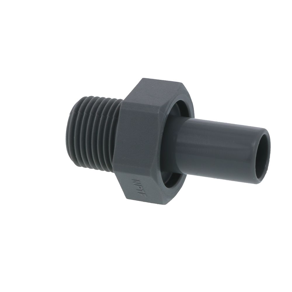 John Guest Stem Adapter NPTF - 1/2 x 1/2  NPTF
