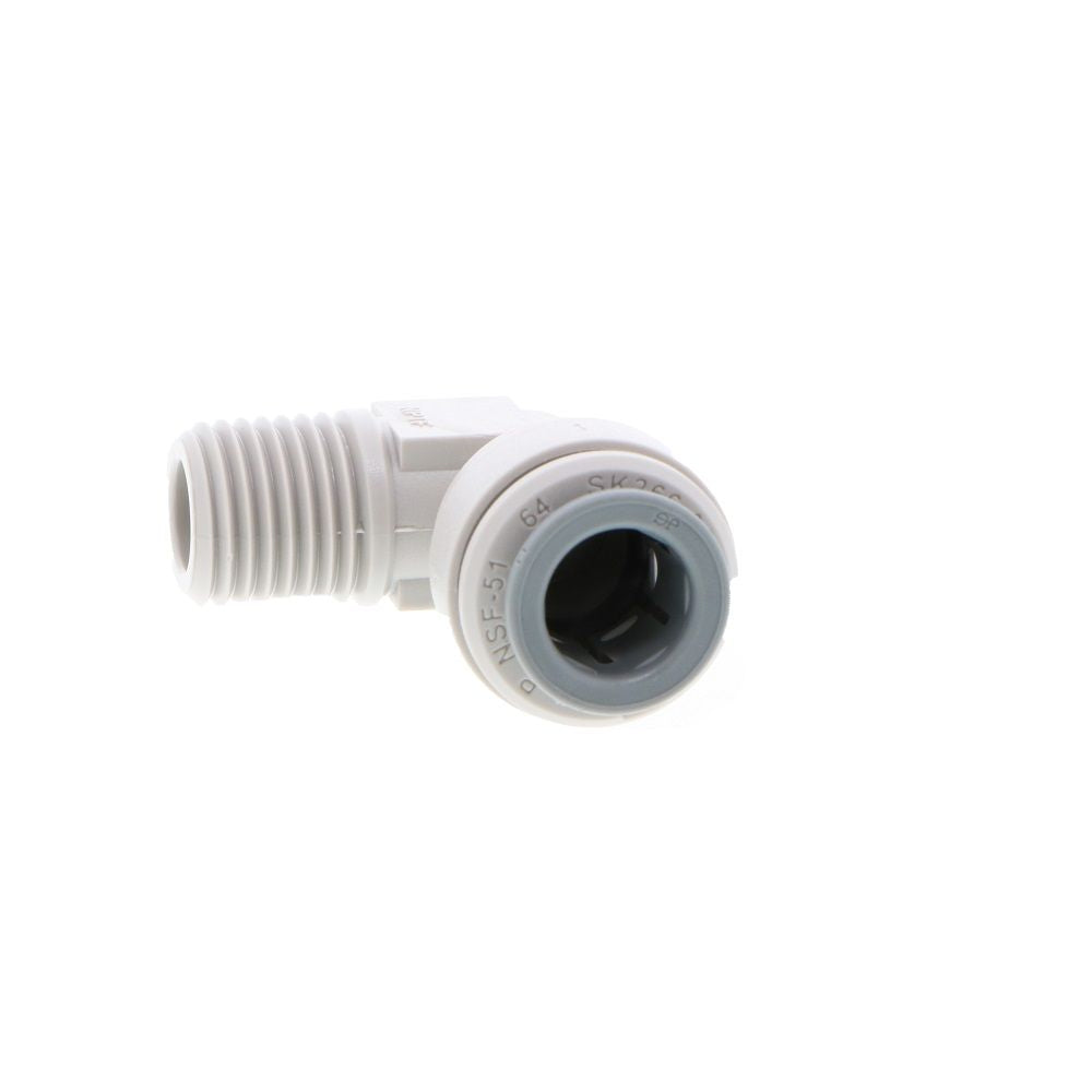 John Guest Fixed Elbow NPTF - 3/8 x 1/4  NPTF