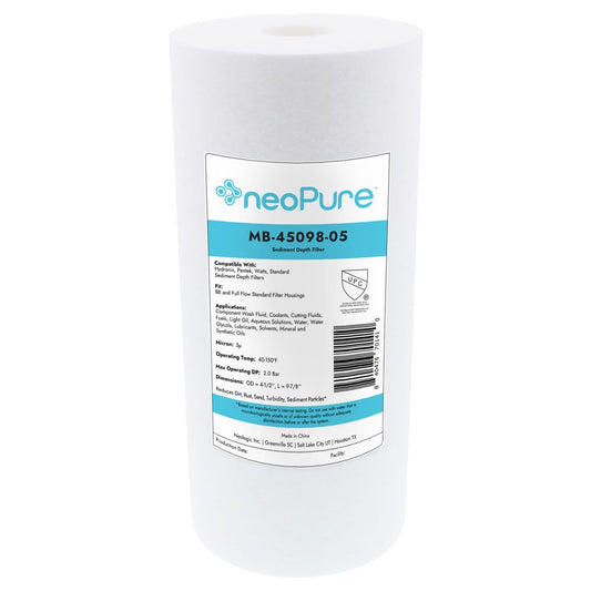 Neo-Pure 10" BB Graded Density Polypropylene Sediment Filter 50/5 mic