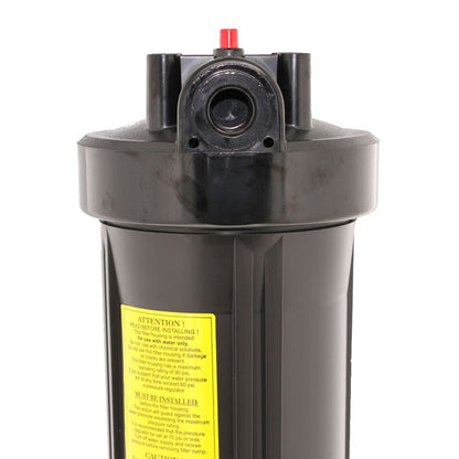 20" Neo-Pure Big Flow Filter Housing Black Cap/Black Sump with Pressure Relief 1"