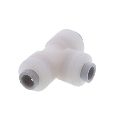 Kynar PVDF Male Run Swivel Tee - 1/4 x 1/8 NPTF